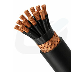 CABO CONTROLE 25 X 1,0mm VIAS NUM BLIND MALHA COBRE NU 500V PVC 70C PR NBR 7289